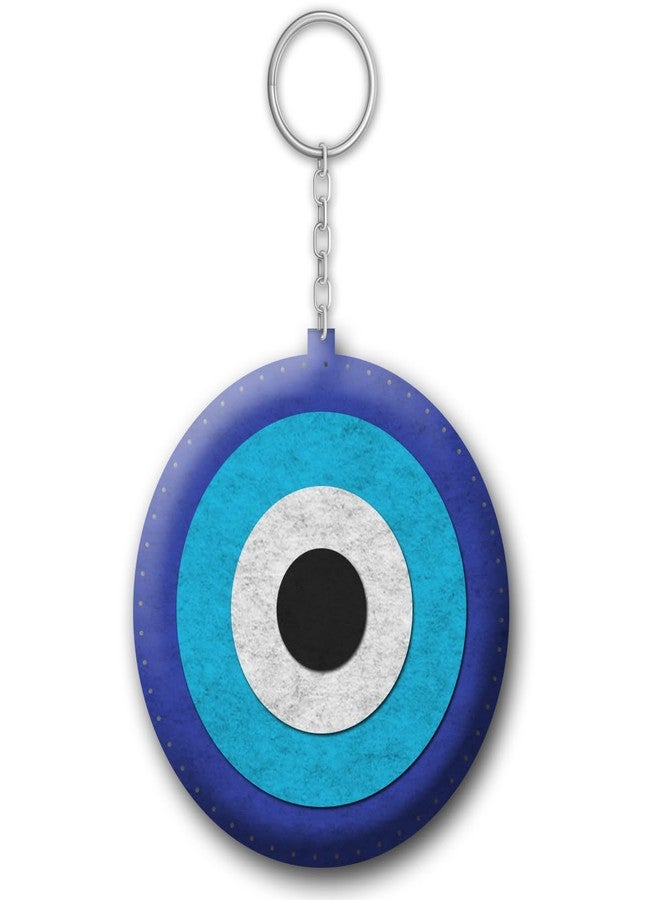 iCraft DIY Felt Keychain Kit for Kids - Easy Sew Plush Craft for Fine Motor Skills & Parent-Child Fun - Ages 6-12 (Evil Eye) - Image 1